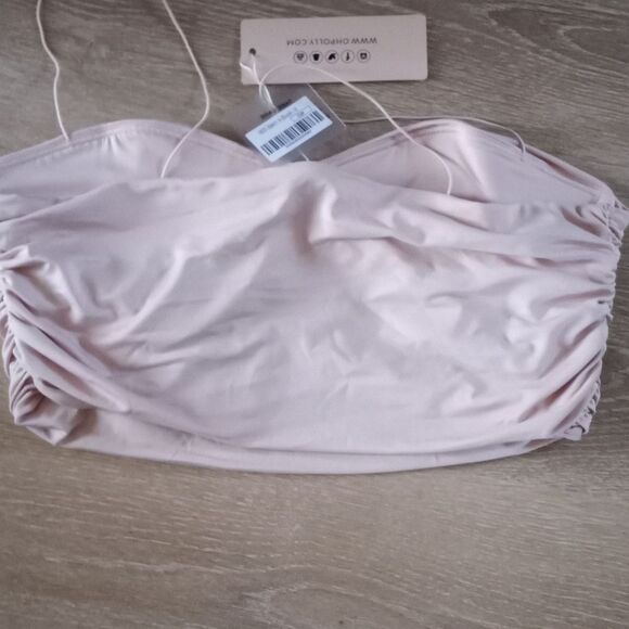 Oh, Polly Ruched Crop Top Strappy Soft Barbie Pink - Picture 5 of 14